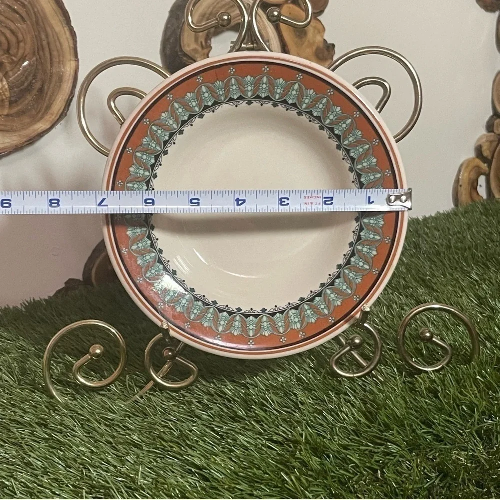 VINTAGE STERLING CHINA DESSERT PLATE